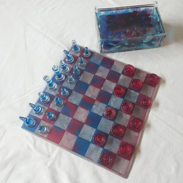 Acrylic Parotic Chess and Checkers Board