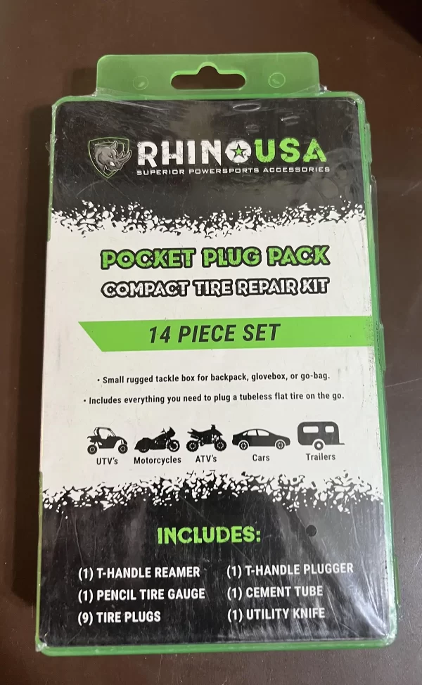 Rhino USA 14 Piece Tire Plug Repair Kit Set 2