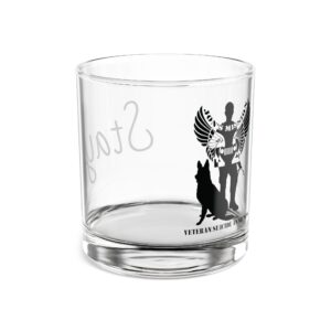 Stay; Angel & Wolf 10oz Rocks Glass — Whiskey Tumblers for Angel Lover Gifts